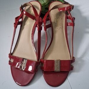 Kate Spade Glossy Red Sandals
